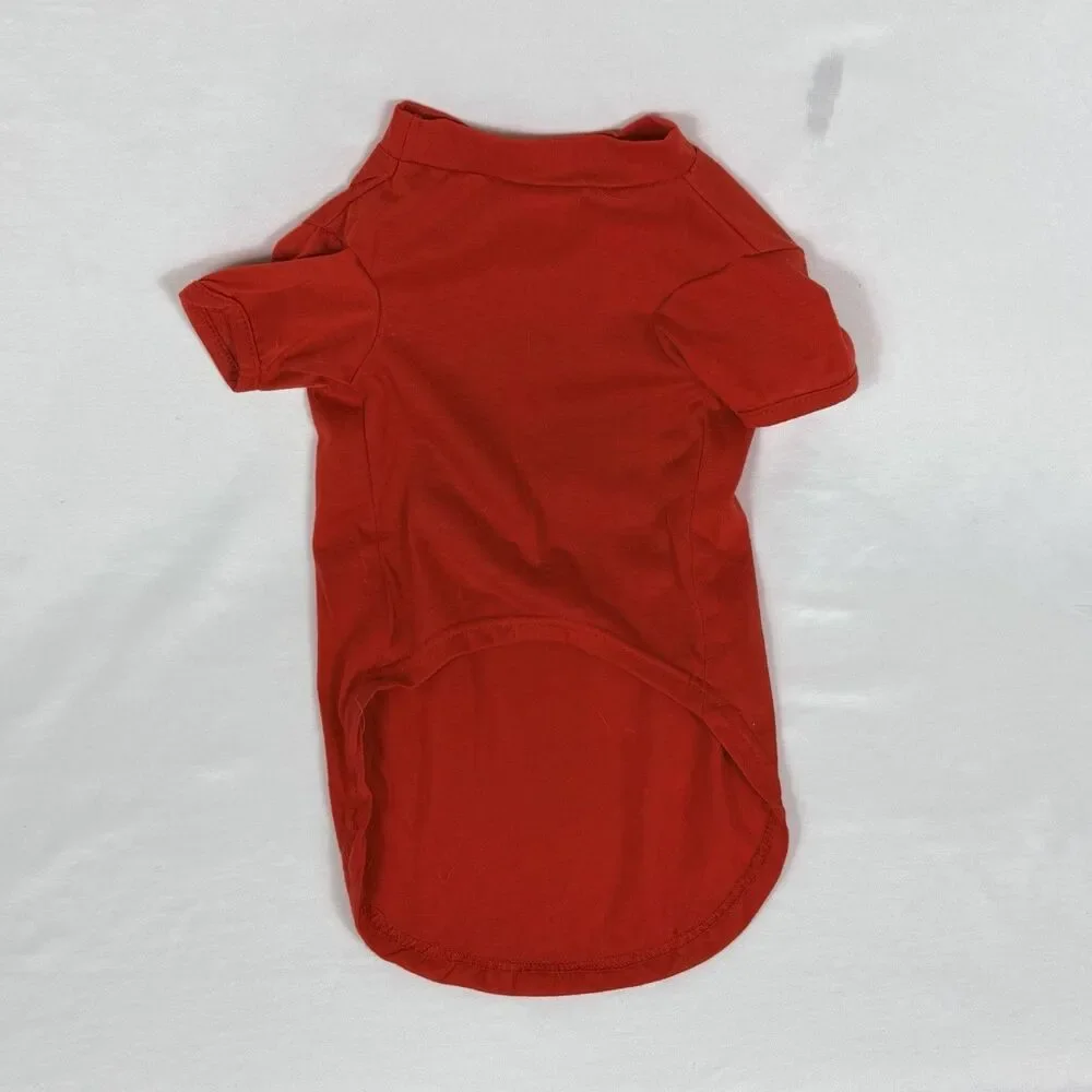 Buc-ee’s Pet Dog T-Shirt Red Beaver Logo Size Medium